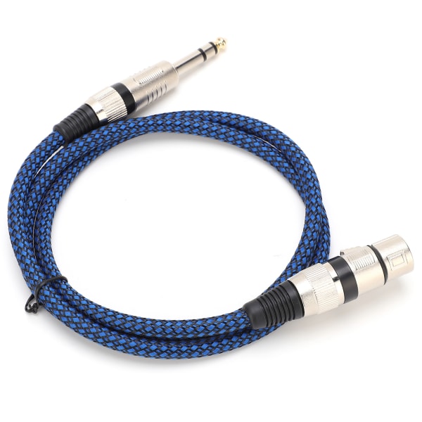 Audiokabel XLR Balansert Linje Oksygenfritt Kobber Nylonvevd for Mikser Kondensatormikrofon (3 m 9,8 fot)