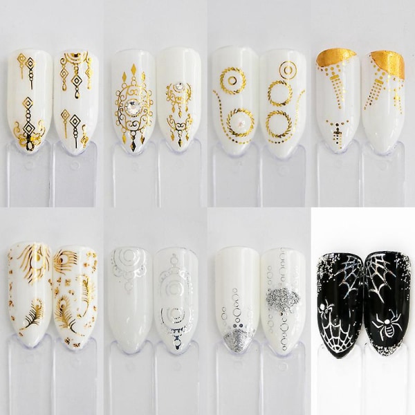 30 tyyliä tee-se-itse kynsitarrat itseliimautuvat vesisiirtotarrat 3D-kukka-eläimen lehtien kynsien koristelu