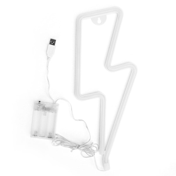 Innovativ LED Neon Skylt Batteri/USB Drivet Dekorativ Belysning för Sovrum Barnrum Fest Blå