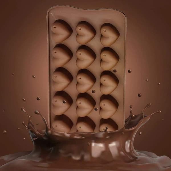 Hjärtformade Is-/Choklad-/Geléformar - Isformar - Bruna Pralinformar