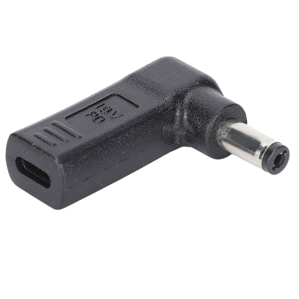 Type-C til DC Adapter Hunn til Hann Plugg 5.5x2.1mm Rett Vinkel PD-kontakt Ladeenhet