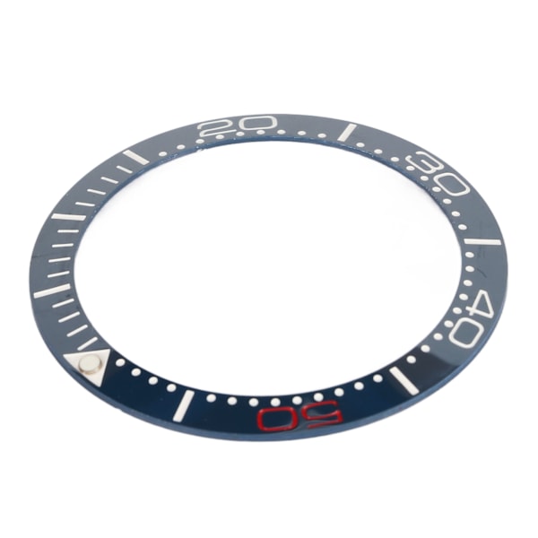 Keramisk Klockring Bezel 38mm Klockring Insats Ersättningsdelar Tillbehör för Urmakare Blå Bas Röd Siffra