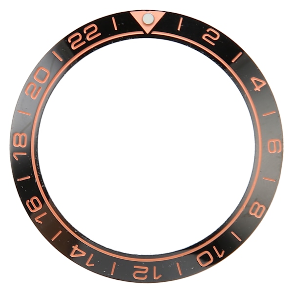 Klocka Bezel Insats 41.5mm Keramisk Klocka Bezel Ring Reparationsersättningstillbehör för Urmakare Svart Bas Orange Siffra