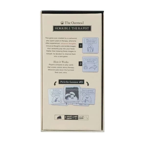 Kamala terapeutti, seurapeli, korttipeli, 3-8 pelaajaa, englanti