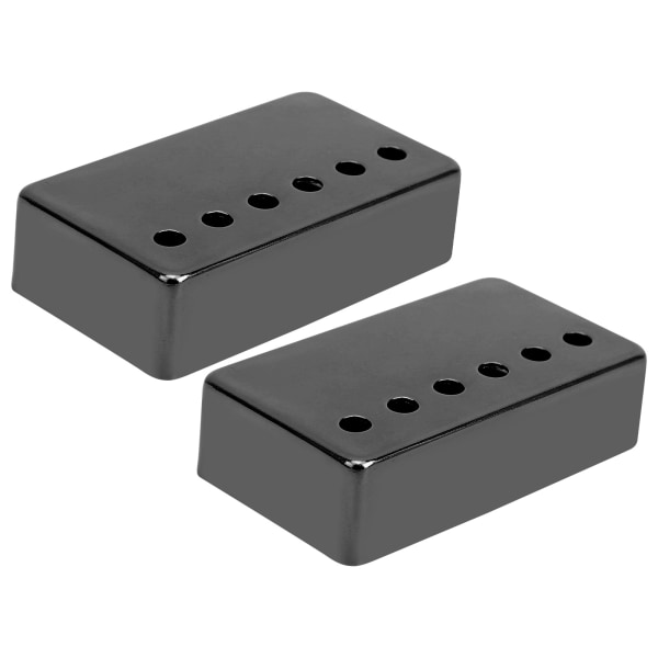 2 stk Elektrisk Guitar Pickup Shell Nikkel Cover 50mm og 52mm Musikinstrument tilbehør Sort