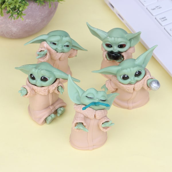 stk/ sæt Baby Yoda Grogu Mandalorian actionfigur legetøj