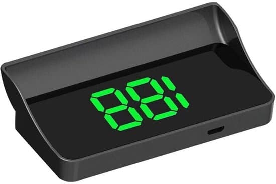 Digitalt speedometer HUD – GPS-hastighedsdisplay – Strålingsbeskyttelse – Bilafbryder – Plug-and-play – Velegnet til alle køretøjer