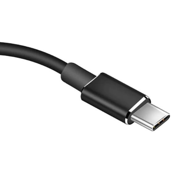 USB C til HDMI-adapter 4K aluminiumslegeringsskal skærmgrænsefladekabel sort