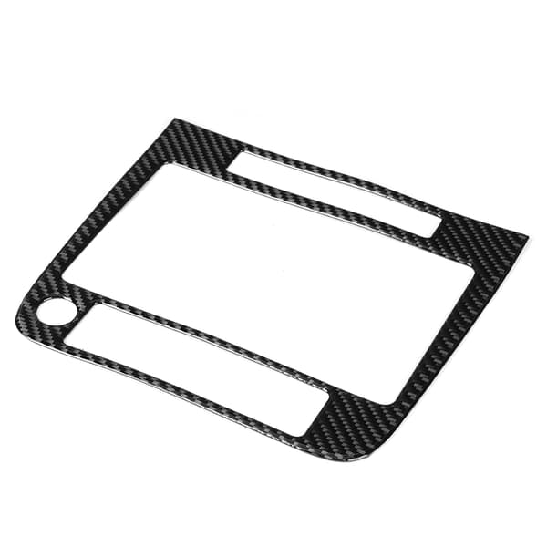 Vänsterstyrd Kolfiber GPS Navigationspanel Skydd Trim Passar VW Touareg 2011-2015