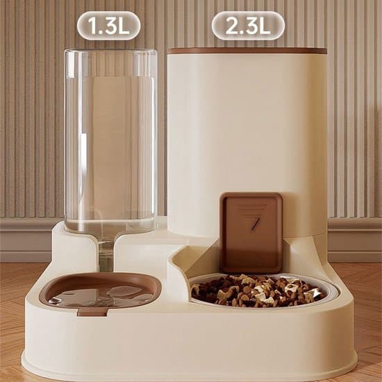Automatisk vanndispenser - Vanndispensere - 2,3-liters vanntrau - 1,3-liters vanntank - Justerbart vannutløp - Rustfri skål - Grønn