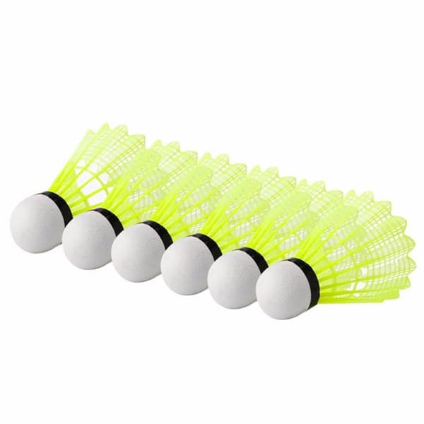 6 stk holdbare badmintonbolde i plastnylon, lette træningsbolde, badmintonfjerbolde 0.3