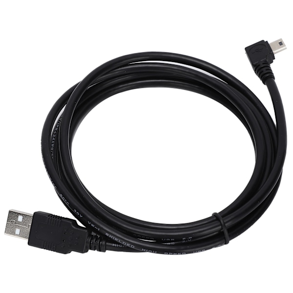 1,8 m / 2,0 jaardia 90 asteen oikea kulma USB 2.0 uros - Mini USB uros kiintolevyn datakaapeli