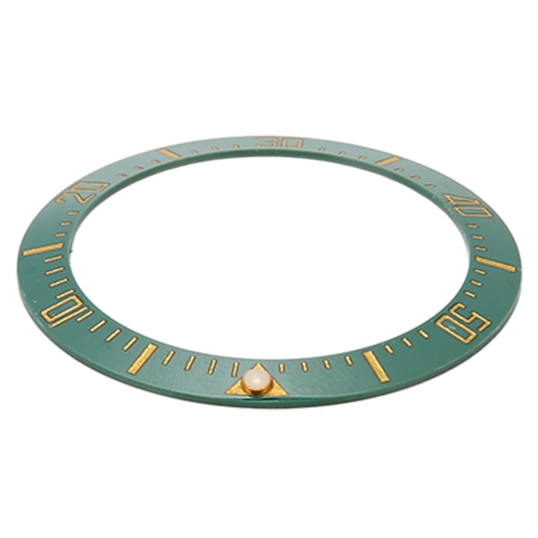 Klocka Bezel Insert 40mm Keramisk Klocka Bezel Ring Reparationsersättningstillbehör för Urmakare Grön Bas Guld Siffra