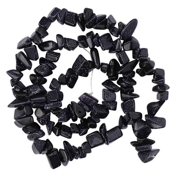 Natursten Perler til Smykkefremstilling Uregelmæssige Perler DIY Halskæde Armbånd Håndværk Fremstilling Tilbehør Blå Sandsten