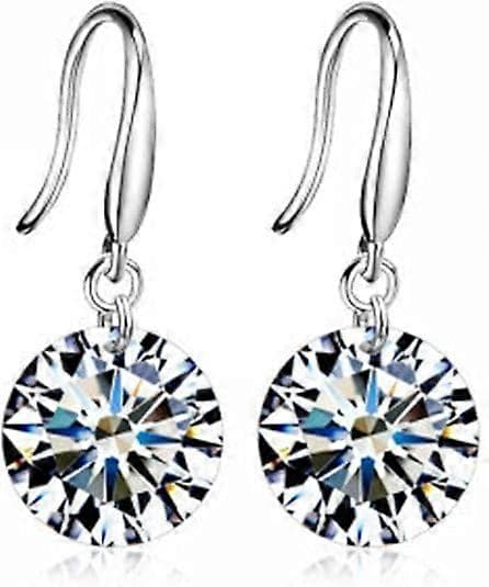 Øredobber Dingle Skinnende Cubic Zirconia Studs Hypoallergene for Jenter for Kvinner