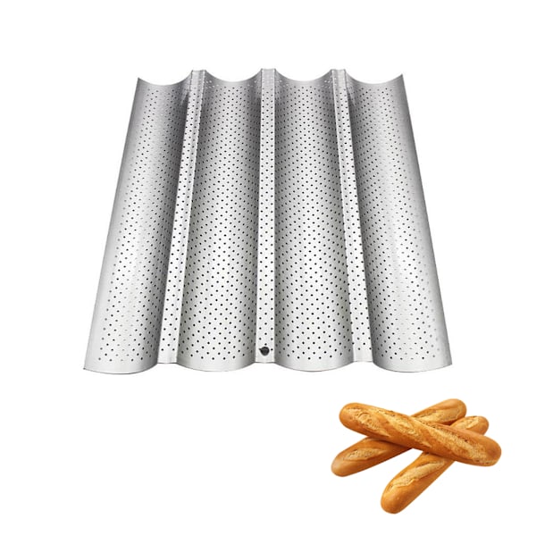 Non-stick perforert form for franskbrød, bakeutstyr, toast, matlaging, bakeform, hjemmebaking