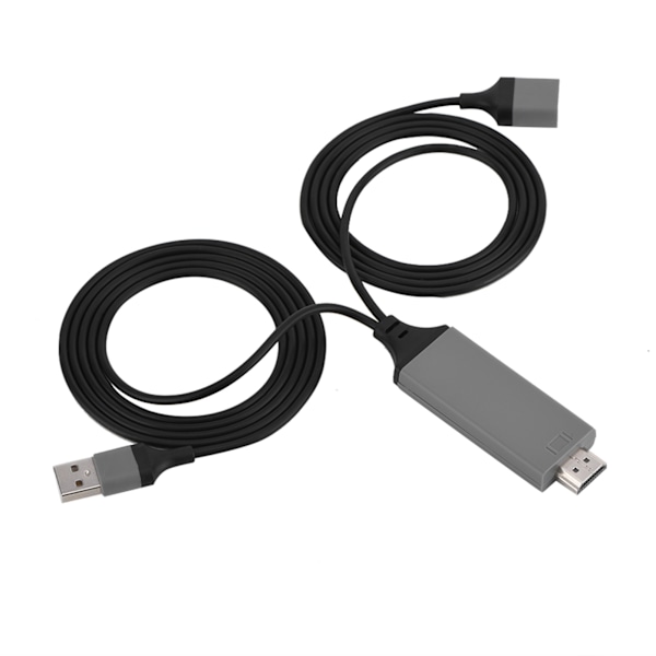 3 Farver Telefon til HDMI Kabel til IOS Interface Digital AV Adapter 1080P Plug Play til IOS Android Sort