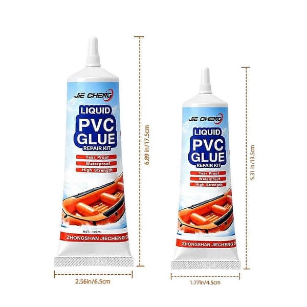 PVC-lim med klar tør finish, kompakt reparationssæt til punkterede baderinge 50ml 50ml 1pcs