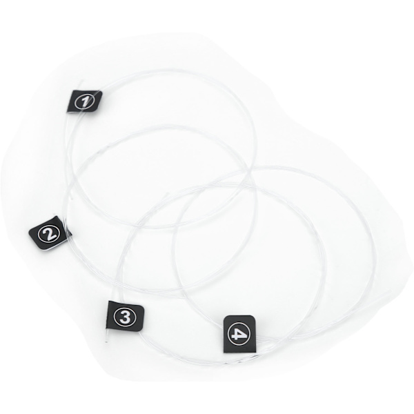 4st Fluorocarbon Strängar Instrumentdelar för Gitarr eller Ukulele Universalsträngar TX-2