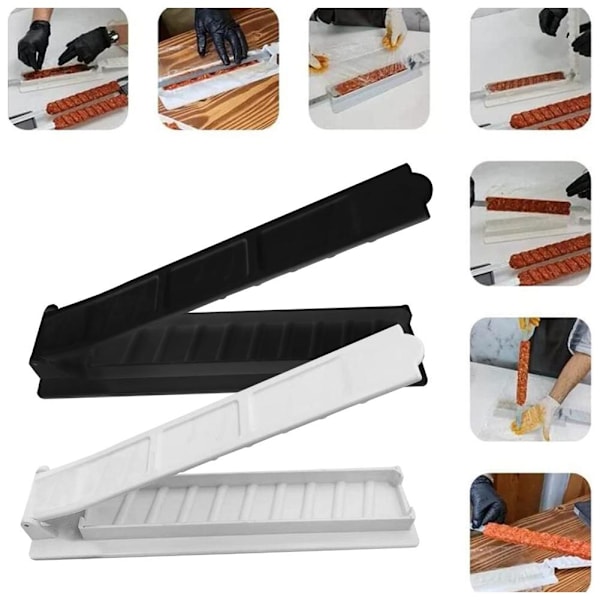 Gigaax Kebab Maker, Plastic Kebab Press, Manuel Kabob Form, Form white one size