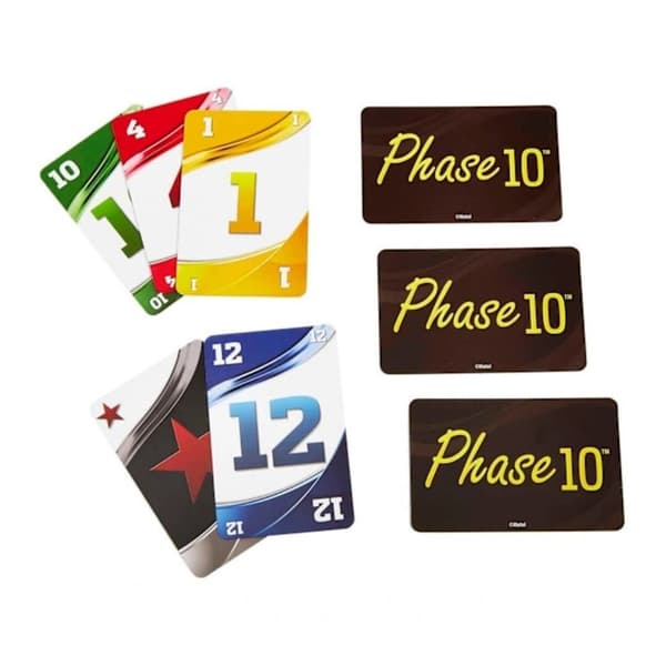 Pelit Phase 10 -korttipeli - Rummy-tyylinen sekvenssipeli, perhe- ja kotipeli