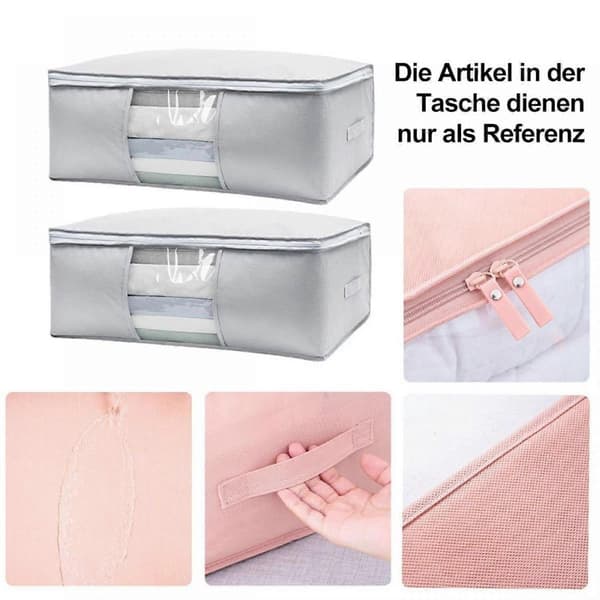 2 stk. opbevaringspose, garderobeskabsorganisator foldbar
