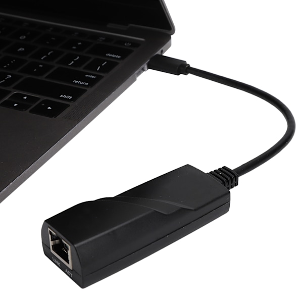 Typ C till RJ45 Nätverkskort Ethernet Adapter 1000Mbps Laptop Nätverkskabel Konverterare