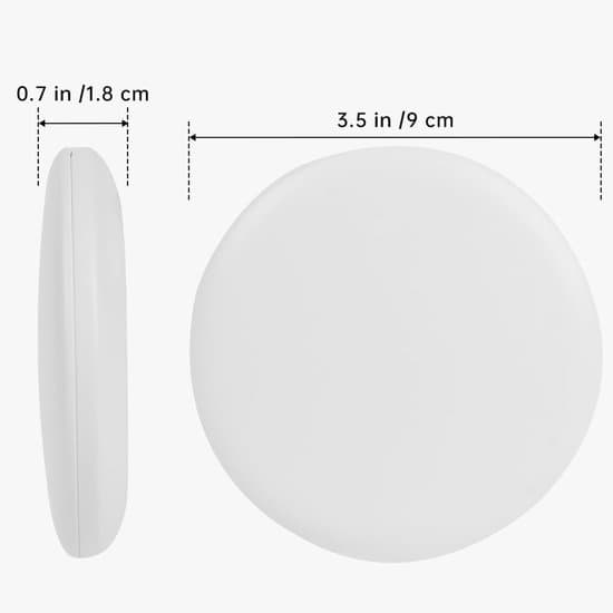 Illuminated Makeup Mirror - LED - 1X/10X Magnification - Compact - Rechargeable - Stepless Dimming - White