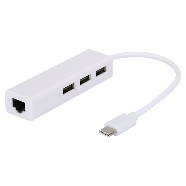 USB 3.1 - RJ45 USB 2.0 -verkkokorttikaapelisovitin 3A 100W PD TypeC - HUB tiedonsiirtoon