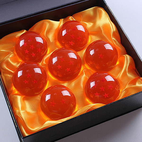 7PCS Dragon Balls Krystallglasskuler Multifunksjonelle Sikkerhets Anime Gjennomskinnelige Kuler