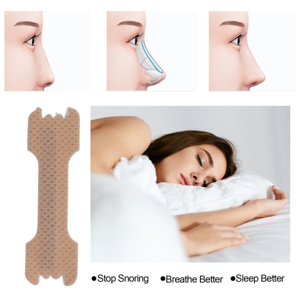 50 stk nesestrimler Reduser snorking Forbedre søvn Fremme jevn pustende neseklistremerke