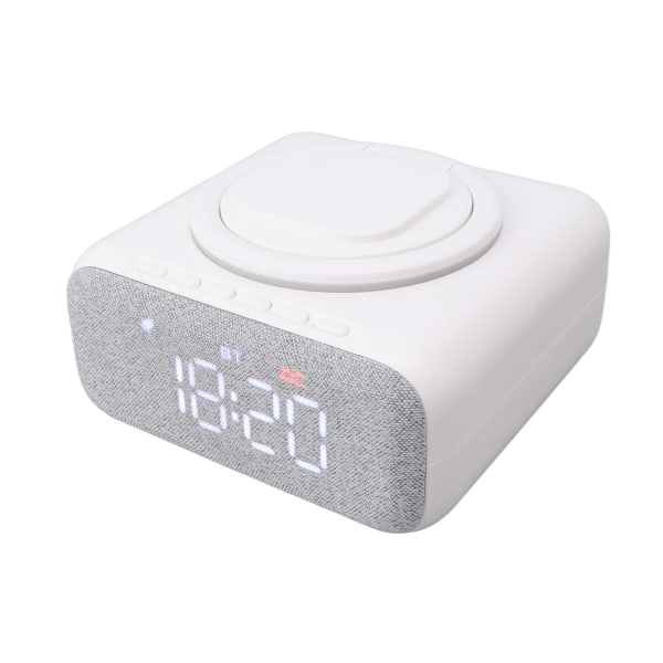 Bluetooth-högtalar väckarklocka USB Bluetooth-högtalare med digital väckarklocka trådlös laddare FM-klockradio sänglampa