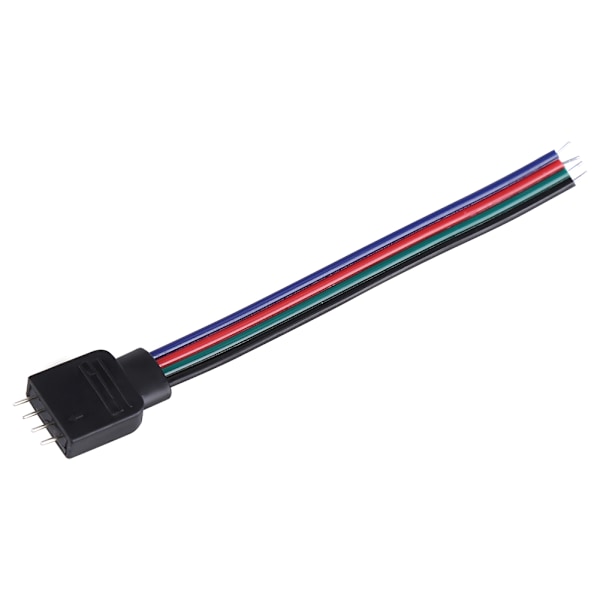 20 stk 4-pin kabelkontaktledninger for 5050/3528/3014 RGB LED-striper 10 cm lengde hann