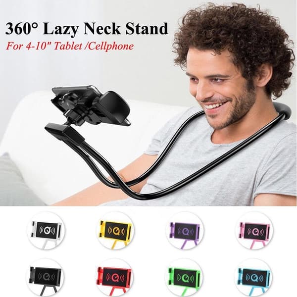【BEMS】360° Universal Phone Holder Flexible Bendable Hanging Neck Phone Holder