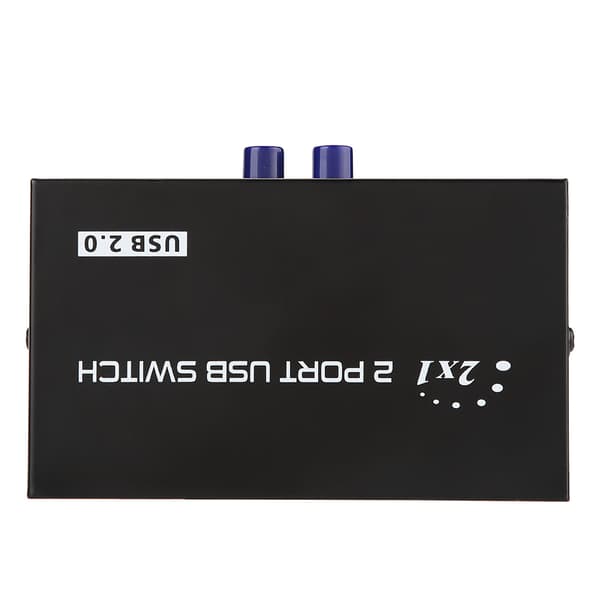 2/4 Port USB 2.0 Manuell Delningsswitch Switchbox för PC Skrivare Scanner (2 Portar)