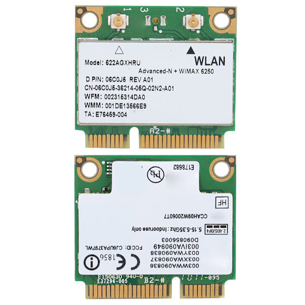 Til Intel 6250AN 622ANXHMW MINI PCIE 300Mbps 2.4/5GHZ Dual Band Trådløst WiFi Netværkskort