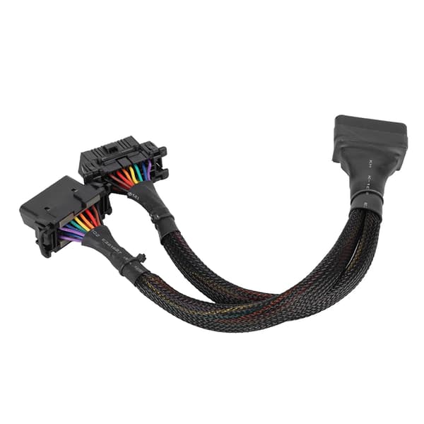 1 til 2 OBD Adapter Splitter Y Kabel Forlængerledning Bil Diagnostisk Scanværktøj