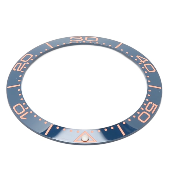 Professionell Klocka Bezel Insert 38mm Keramisk Klocka Bezel Ring Reparationsersättningstillbehör för Urmakare Blå Bas Roséguld Siffra