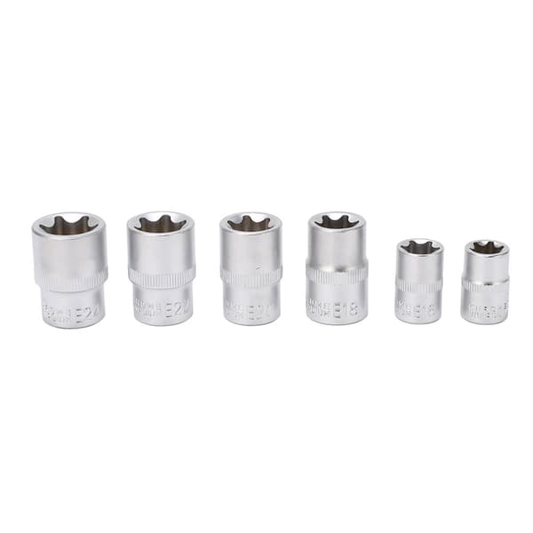 14 kpl E-tyypin Torx-tähtibittihylsysarja E4‑E24 1/4\" 3/8\" 1/2\" Vetotyökalusarja