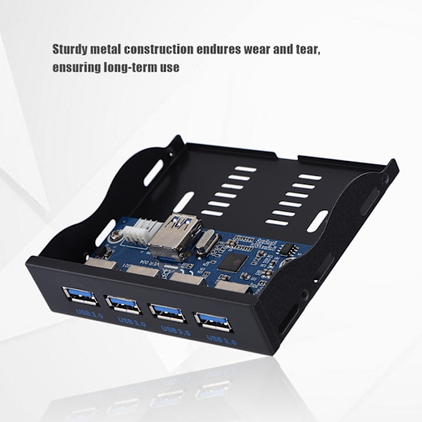 USB3.0 Levykeaseman etupaneeli 3.5' Levykeasema 19 Pin - 4 Liitäntää USB3.0 HUB