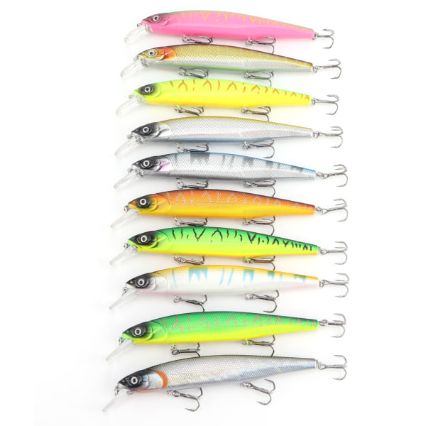 Minnow Fishing Lure 22,8g/14cm Flytande artificiellt hårt bete Bas Wobblers Lock med krok