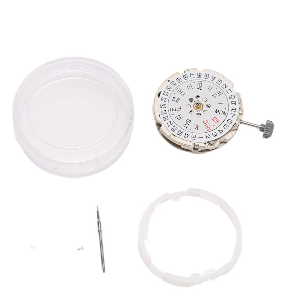 Automatiskt Klockurverk Professionell Legering Dubbel Kalender Quartz Klockurverk för Klockreparationsdelar