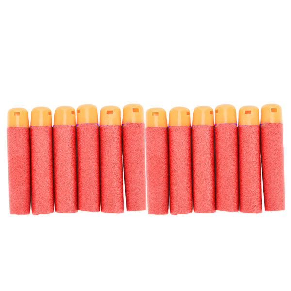 10 stk EVA kugler snigskytte fløjtelyd til børn sprængning legetøjspistol blødt skum refill 9,5 cm rød