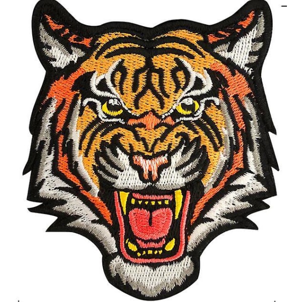 Bengal Tiger Stripe Broderad Patch för påstrykning eller sömnad