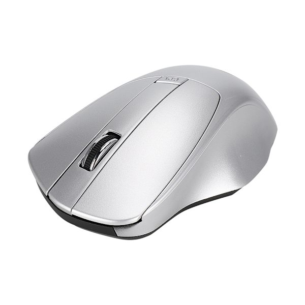 W12 USB 2.4G Trådløs Stille Datamus Ergonomisk Design Sølv