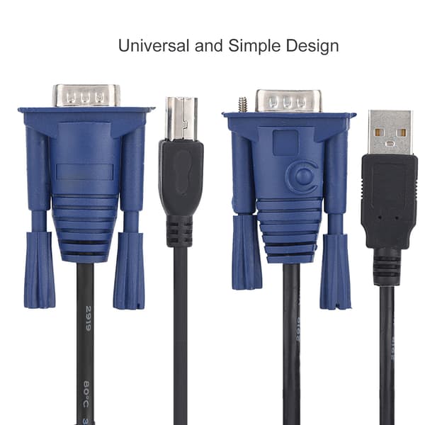 1,5 m USB 2.0 KVM-kytkinkaapeli, monitoimikaapeli, kätevä PC-tietokoneelle