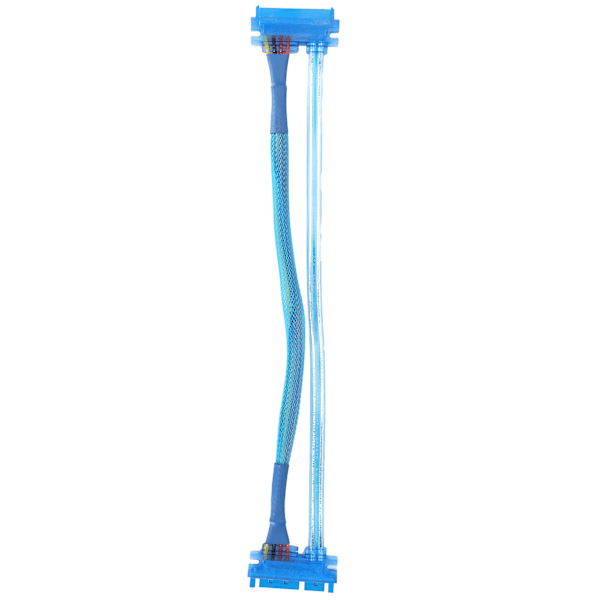 Sata-kabel 7+15Pin Hann til Hunn 22 Pin SSD 3.0 Data Strømforlengelseskabel for Ekstern Harddisk Dataoverføring (30cm)