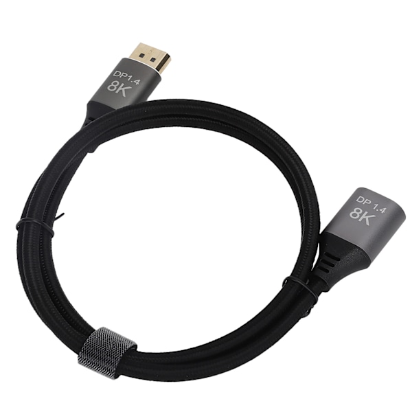 Förlängningskabel Adapter DisplayPort 1.4 Hane till Hona Hög Definition 8K vid 60Hz 4K vid 144Hz 1 Meter