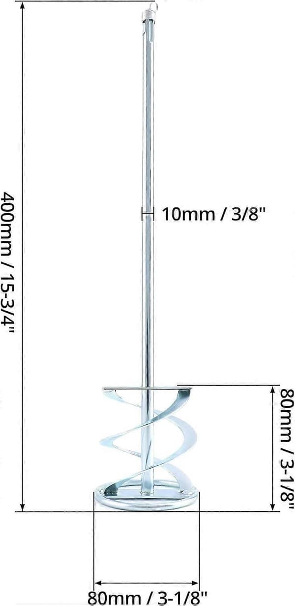 Mortar Stirrer, Paint Stirrer, SDS Thread, Paddle Mixer, Concrete, Adhesive, 80mm X 400mm