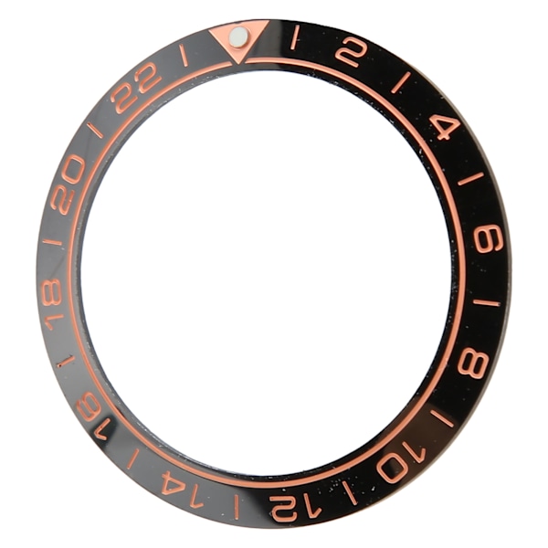 Klocka Bezel Insats 41.5mm Keramisk Klocka Bezel Ring Reparationsersättningstillbehör för Urmakare Svart Bas Orange Siffra
